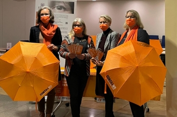 Orange the world als Zeichen gegen Gewalt an Frauen